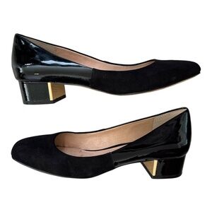 Louise‎ et Cie Heels 9 Black Pumps Suede Patent Classic